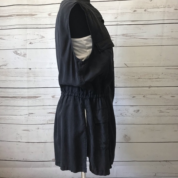 Buffalo Black Cinched Waist Vest Size L - Picture 3 of 8